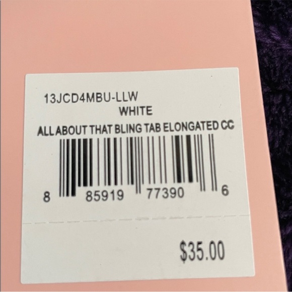 Juicy Couture White Key & Card Holder - Picture 6 of 7